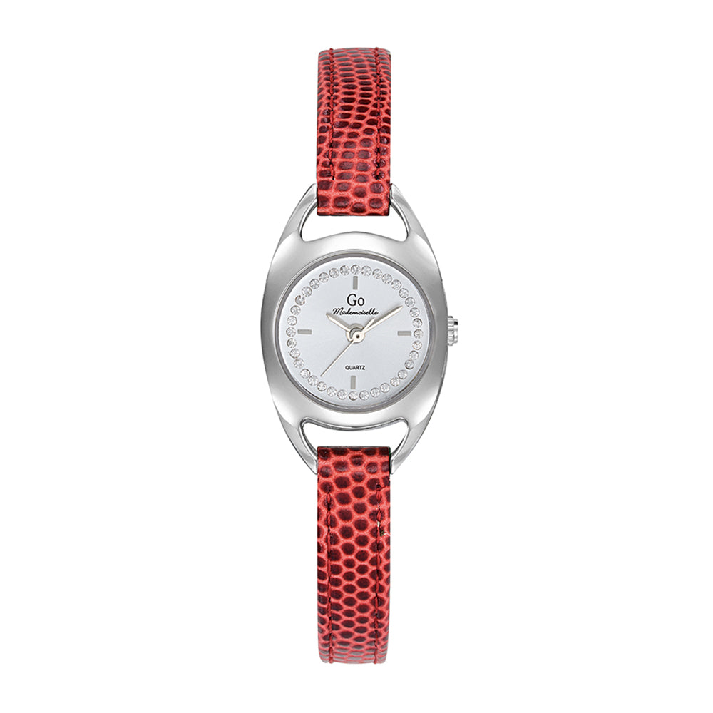 MONTRE Dame ARGENTEE  CUIRVERT GO MADEMOISELLE 699489