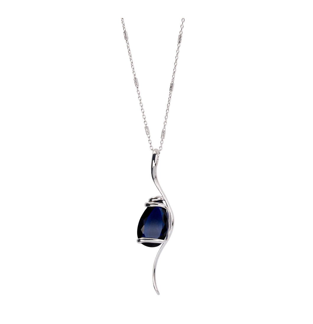 COLLIER Dame Florence cristal bleu foncé MARAZZINI RHSFLMOCFL