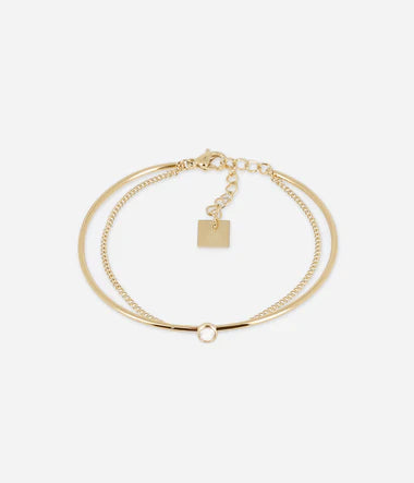 BRACELET FEMME Acier doré ZAG JONC LIONEL SBJ25600-01WHT