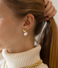 Charger l&#39;image dans la galerie, BOUCLES D&#39;OREILLES Dame LEODIE acier doré  ZAG SEM23090-01SEL
