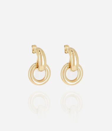 BOUCLES D'OREILLES Dame LEODIE acier doré  ZAG SEM25320-01UNI