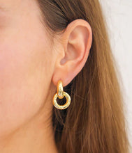 Charger l&#39;image dans la galerie, BOUCLES D&#39;OREILLES Dame LEODIE acier doré  ZAG SEM25320-01UNI
