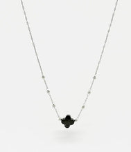 Charger l&#39;image dans la galerie, COLLIER Velasquez Femme ACIER ONYX NOIR ZAG SNS07970-00
