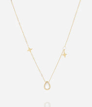 Charger l&#39;image dans la galerie, Collier Liorine Femme ACIER DORE NACRE BLANCHE ZAG SNS26495-01
