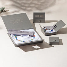 Charger l&#39;image dans la galerie, Collier DAME COEUR DE LION GeoCUBE® Iconic Blue Moon or rose
