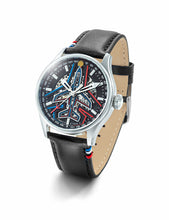 Charger l&#39;image dans la galerie, MONTRE AUTOMATIQUE CUIR Homme PATROUILLE DE FRANCE SERIE LIMITEE 668907
