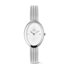 Charger l&#39;image dans la galerie, MONTRE Dame  Juliette Braided Mesh White Sunray Silver  DANIEL WELLINGTON DW00100884
