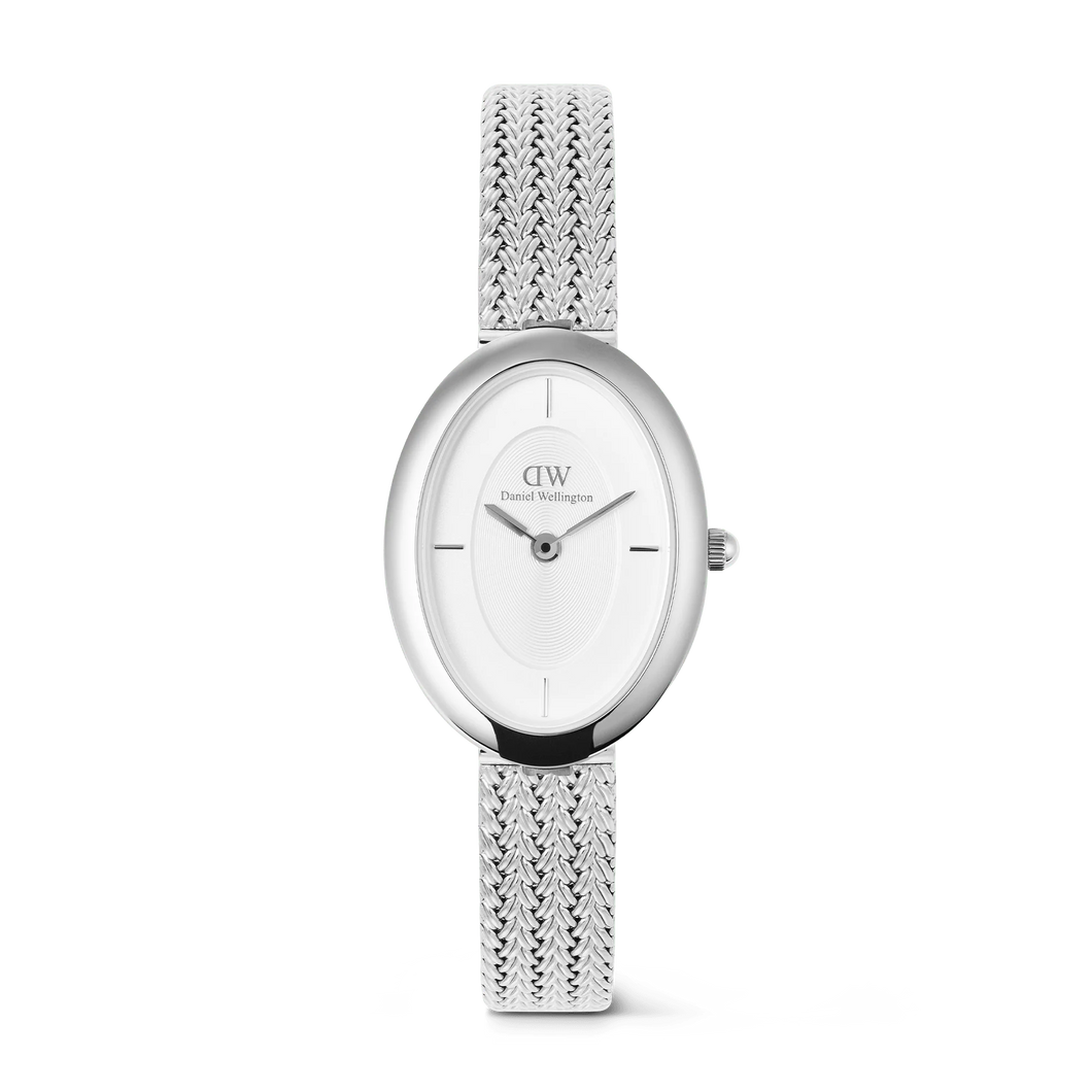 MONTRE Dame  Juliette Braided Mesh White Sunray Silver  DANIEL WELLINGTON DW00100884