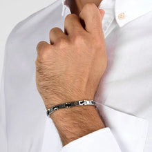Charger l&#39;image dans la galerie, BRACELET Homme acier inoxydable et céraique noire MASERATI JM424ATZ49

