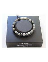 Charger l&#39;image dans la galerie, BRACELET Mixte labradorite + obsidienne LAUREN STEVEN LSB08/714
