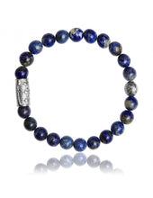 Charger l&#39;image dans la galerie, BRACELET Unisexe Lapis Lazuli et Prospérité LAUREN STEVEN LSB08/104
