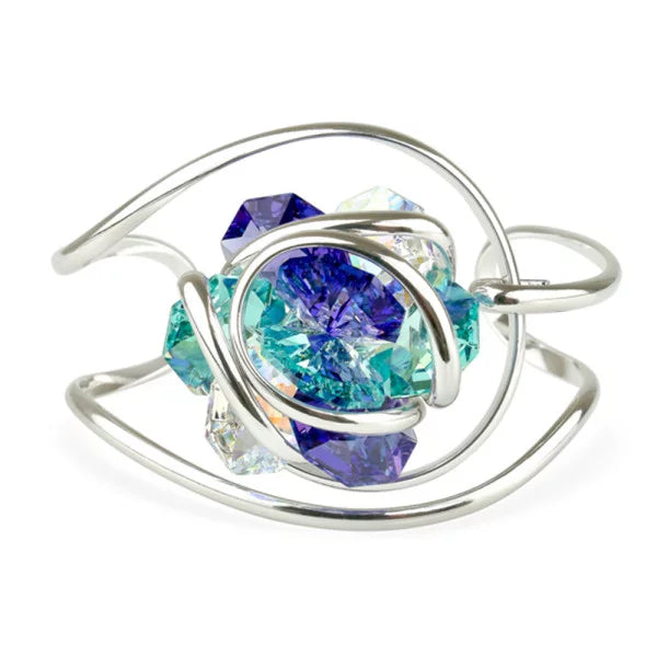 BRACELET Jonc Dame Flower  violet et bleu MARAZZINI RHMFF17BR1