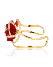 Charger l&#39;image dans la galerie, BRACELET MANCHETTE ANDREA MARAZZINI FLOWER RED
