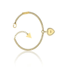 Charger l&#39;image dans la galerie, BRACELET Femme FINE HEART acier doré GUESS JUBB01422JWYGS
