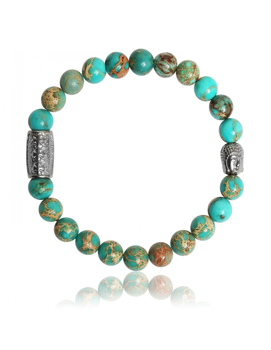 BRACELET Unisexe Jaspe de mer Turquoise LAUREN STEVEN LSB08/033