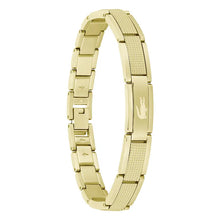 Charger l&#39;image dans la galerie, Bracelet Homme STENCIL doré LACOSTE 2040219
