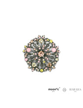 Charger l&#39;image dans la galerie, BROCHE Dame &quot;Fleur dahlia&quot;
