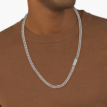 Charger l&#39;image dans la galerie, Collier Homme District Maille Gourmette en Acier LACOSTE- 2040208
