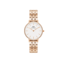 Charger l&#39;image dans la galerie, MONTRE Dame Petite Lumine Bezel 5-Link Melrose DANIEL WELLINGTON DW00100666
