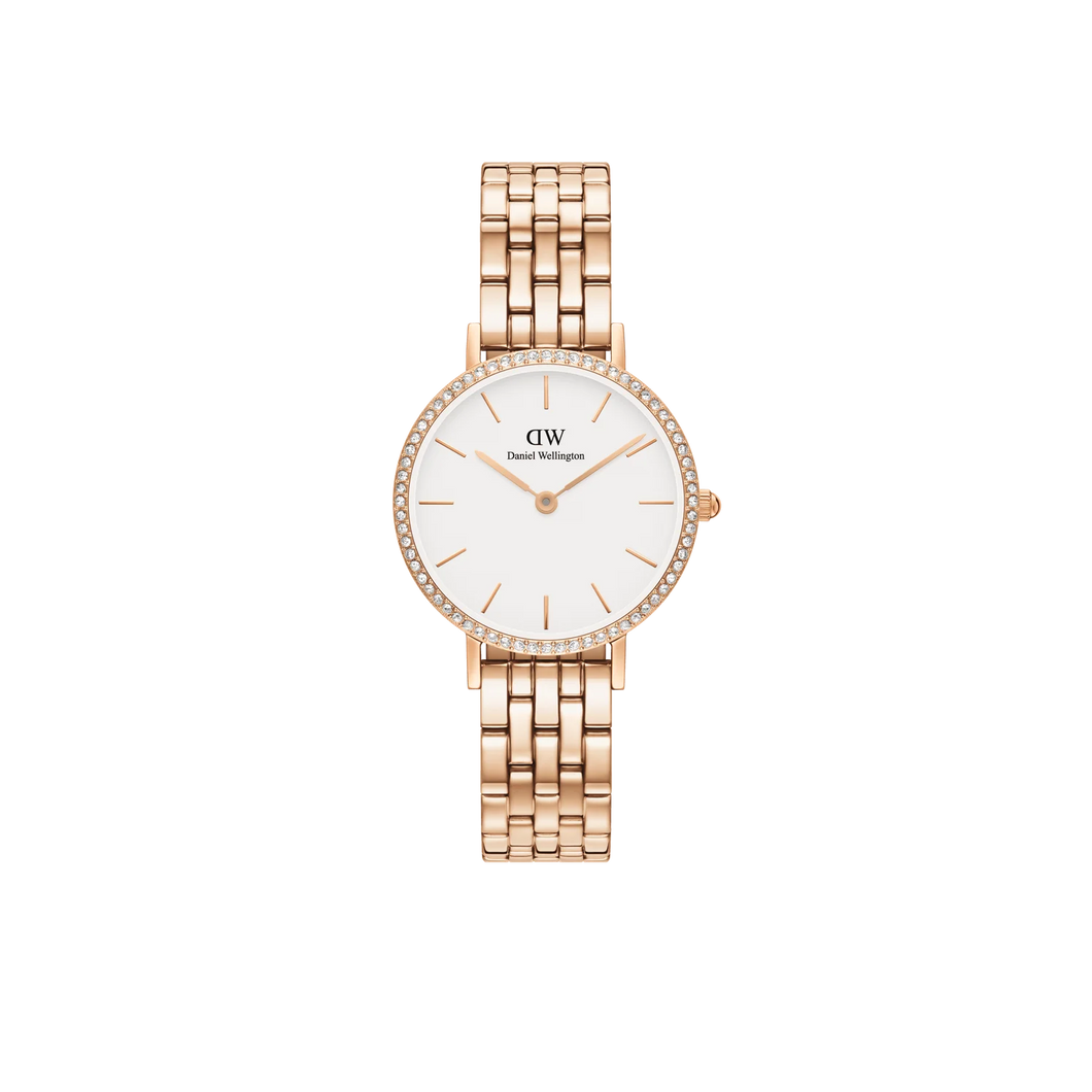 MONTRE Dame Petite Lumine Bezel 5-Link Melrose DANIEL WELLINGTON DW00100666