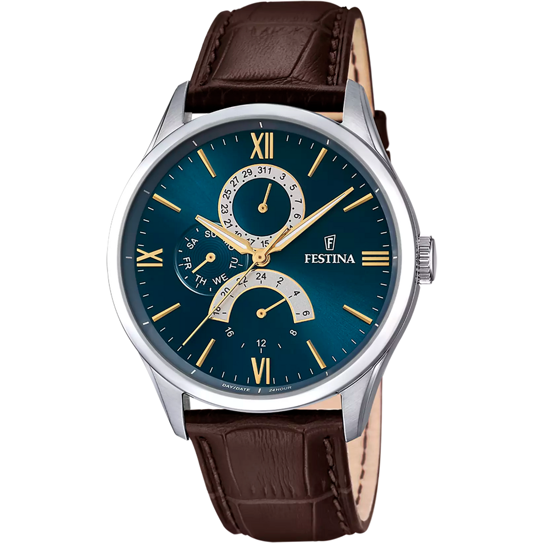 MONTRE Homme FESTINA ACIER ET CUIR F16823/A