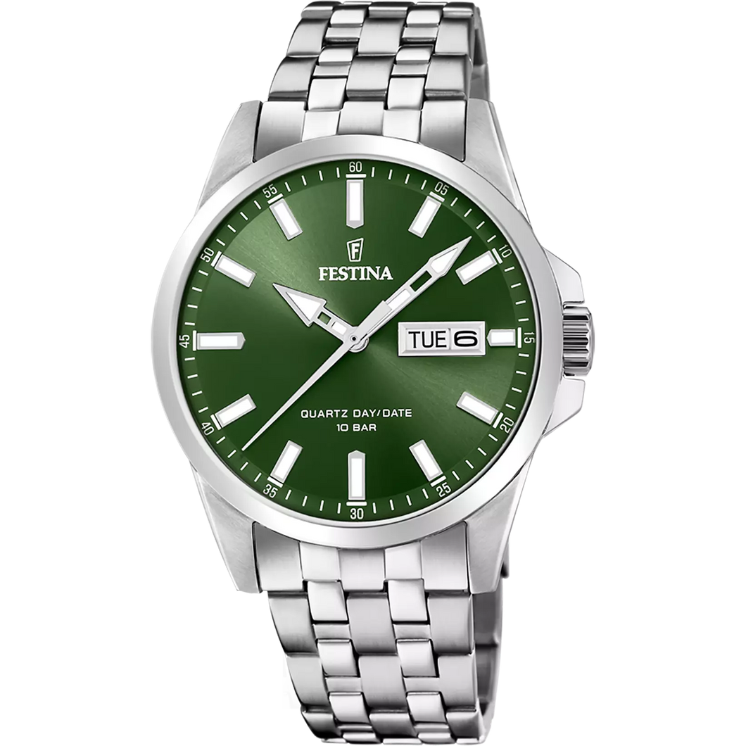 MONTRE Homme FESTINA ACIER FOND VERT F20357/5