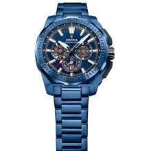 Charger l&#39;image dans la galerie, MONTRE Homme Chrono Bike édition spéciale bleue F20729/1
