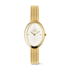 Charger l&#39;image dans la galerie, MONTRE Dame  Juliette Braided Mesh White Sunray Gold  DANIEL WELLINGTON DW00100882
