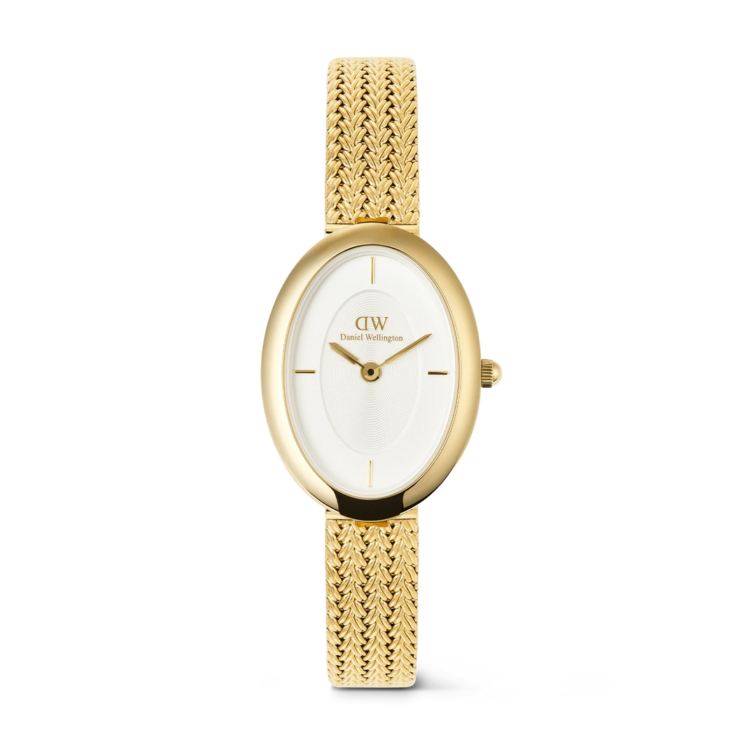 MONTRE Dame  Juliette Braided Mesh White Sunray Gold  DANIEL WELLINGTON DW00100882