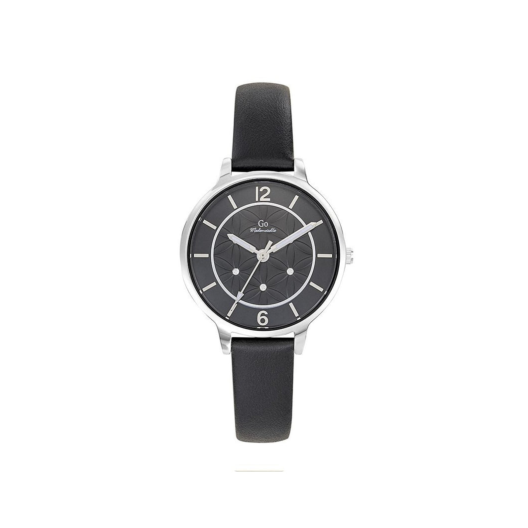 MONTRE Dame GO Mademoiselle CUIR NOIR 699599