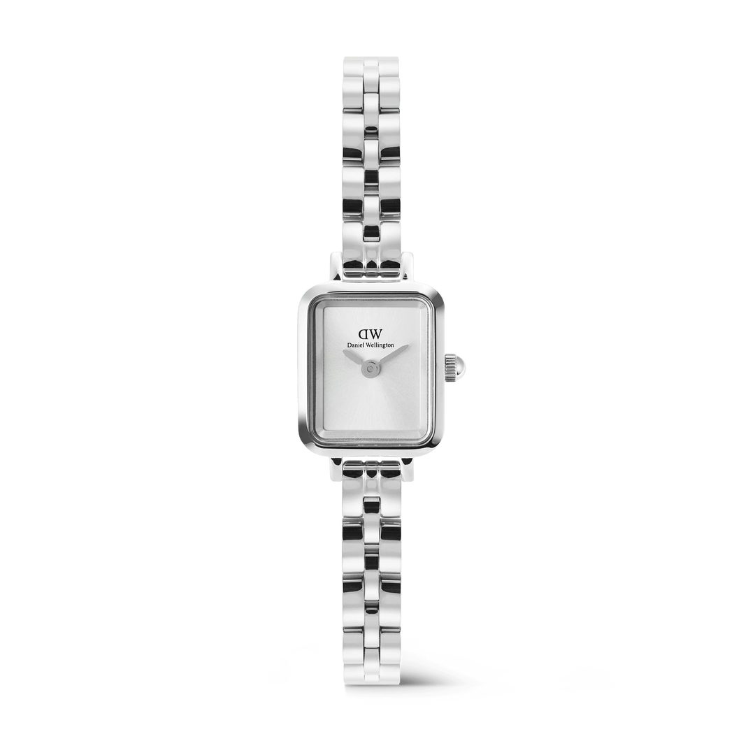 MONTRE Dame Quadro Mini Arch 3-link White Sunray Silver DANIEL WELLINGTON DW00100844
