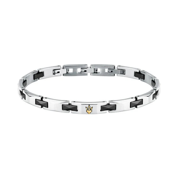BRACELET Homme acier inoxydable et céraique noire MASERATI JM424ATZ49
