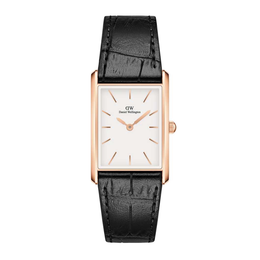 MONTRE Dame Bound Black Crocodile Rose Gold DANIEL WELLINGTON DW00100698