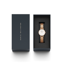 Charger l&#39;image dans la galerie, MONTRE Dame Petite Lumine Bezel 5-Link Melrose DANIEL WELLINGTON DW00100666
