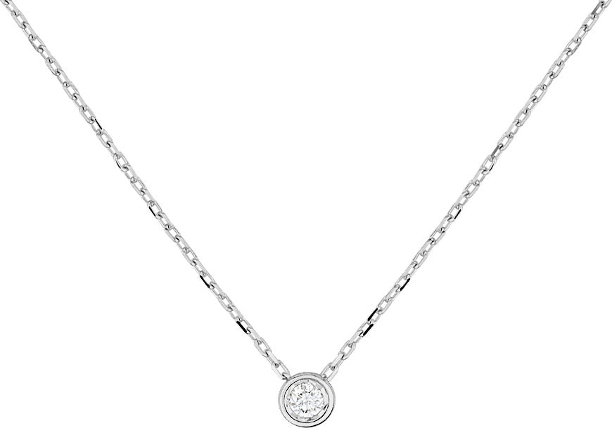 COLLIER OR GRIS 375/1000 DIAMANT  0.052 CTS  59ZW51GB4