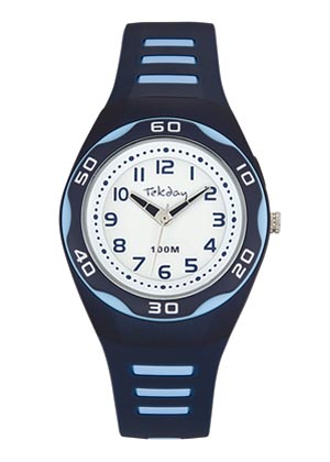 MONTRE ENFANT TEKDAY ANALOGIQUE BLEUE  653492