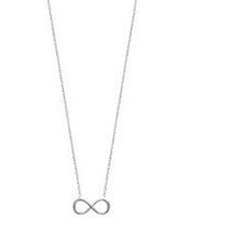 Charger l&#39;image dans la galerie, COLLIER ARGENT RHODIE MOTIF INFINI
