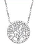 Charger l&#39;image dans la galerie, COLLIER ARGENT RHODIE ARBRE DE VIE ONTOUR OXYDES BLANCS
