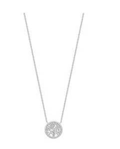 COLLIER ARGENT RHODIE ARBRE DE VIE ONTOUR OXYDES BLANCS