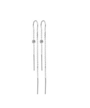 BOUCLES D OREILLES Femme PENDANTES ARGENT RHODIE OZ