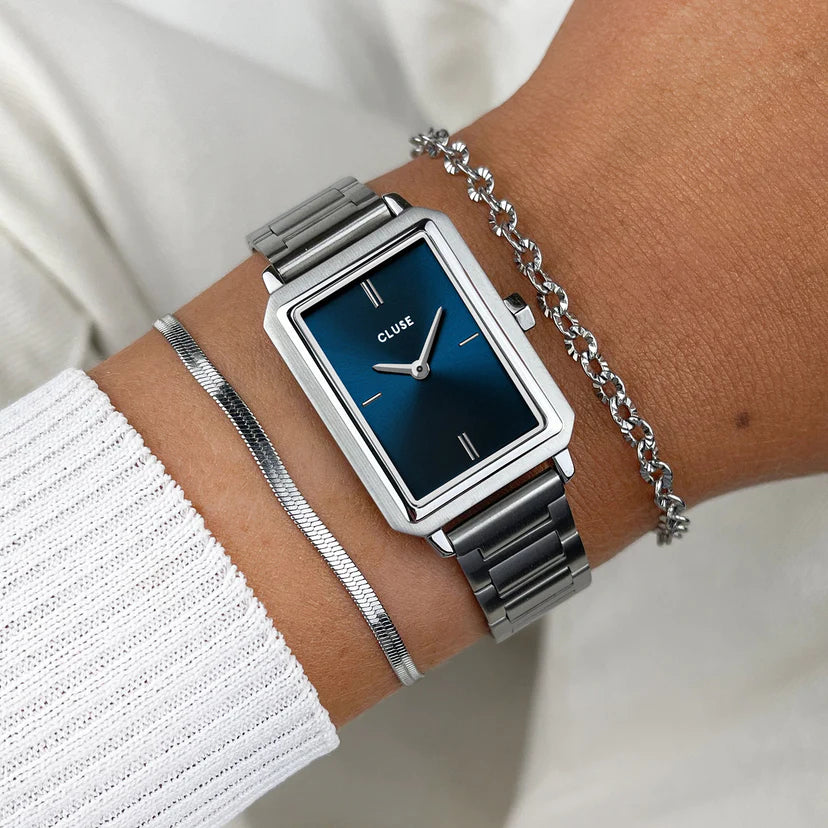 Montre CLUSE Fluette , Dark Blue, Silver Colour CW11506